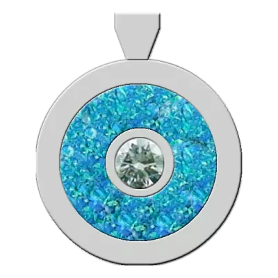 KONFIGURIERE deinen Opal Inlay Silber-Anhänger mit Diamant, Bild10