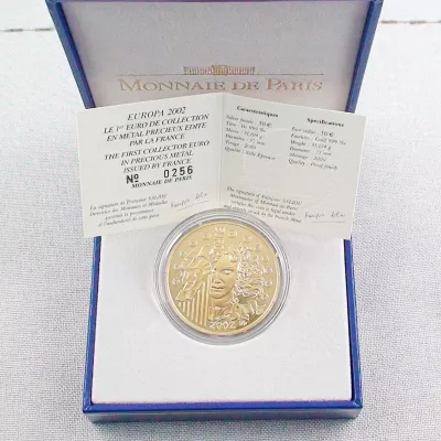 ►1 oz Gold Monnaie de Paris Europa Serie - Jahrgang 2002 - Privatverkauf, Bild3