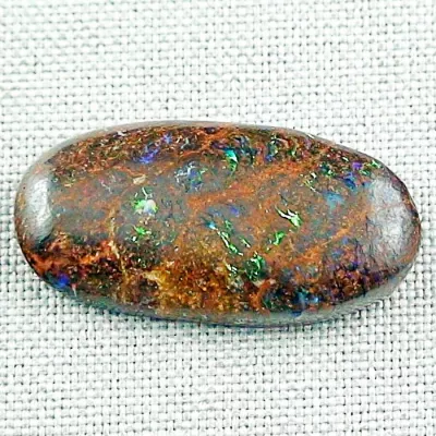 Koroit Boulder Opal 26,73 ct. aus Australien - Opale mit Zertifikat online kaufen - Multicolor Boulder Opal 32,20 x 16,42 x 5,69 mm für Opalschmuck-1