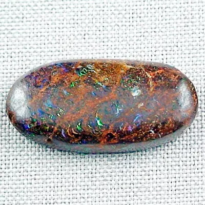 Koroit Boulder Opal 26,73 ct. aus Australien - Opale mit Zertifikat online kaufen - Multicolor Boulder Opal 32,20 x 16,42 x 5,69 mm für Opalschmuck-4