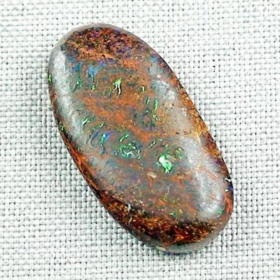 Koroit Boulder Opal 26,73 ct. aus Australien - Opale mit Zertifikat online kaufen - Multicolor Boulder Opal 32,20 x 16,42 x 5,69 mm für Opalschmuck-5