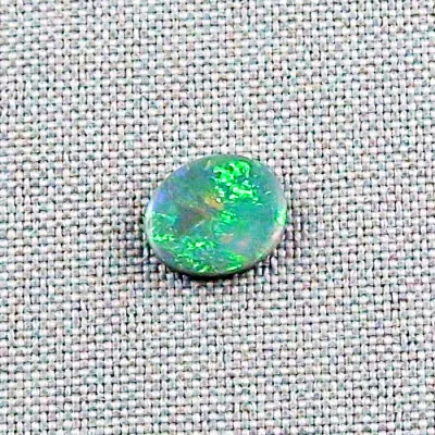 Echter Lightning Ridge Semi Black Opal 2,10 ct. aus Australien - Opale mit Zertifikat online kaufen - Grüner Multicolor Vollopal 11,50 x 9,79 x 2,86 mm 1