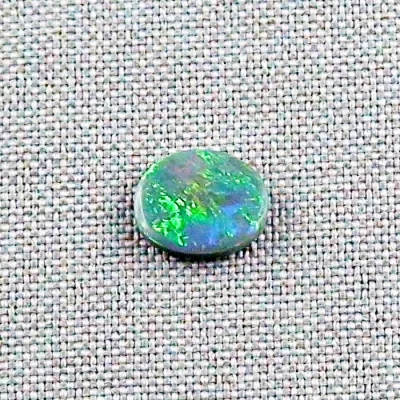 Echter Lightning Ridge Semi Black Opal 2,10 ct. aus Australien - Opale mit Zertifikat online kaufen - Grüner Multicolor Vollopal 11,50 x 9,79 x 2,86 mm 3