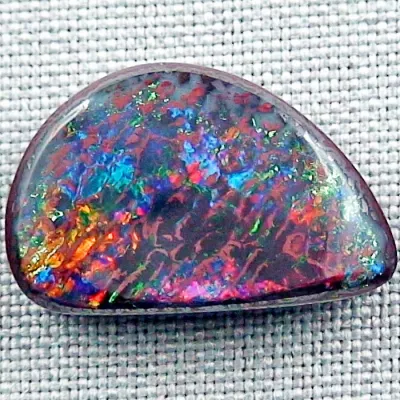 Echter Yowah Nuss Opal 24.77 ct. aus Australien - Opale mit Zertifikat online kaufen - Multicolor Yowah Nuss Opal 25,07 x 16,32 x 6,09 mm für Opalschmuck 1