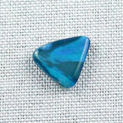 Blauer Lightning Ridge Black Opal 3,60 ct. aus Australien - Opale mit Zertifikat online kaufen - Blauer Black Opal 13,43 x 12,68 x 3,85 mm ​für Opalschmuck 4