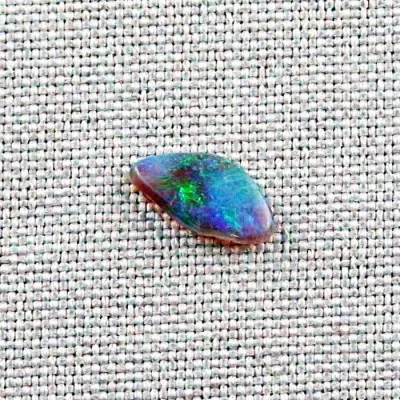 Echter Lightning Ridge Black Crystal Opal 0,84 ct. aus Australien - Opale mit Zertifikat - Blauer Multicolor Black Crystal Opal 11,55 x 6,24 x 2,19 mm 1