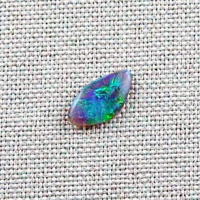 Echter Lightning Ridge Black Crystal Opal 0,84 ct. aus Australien - Opale mit Zertifikat - Blauer Multicolor Black Crystal Opal 11,55 x 6,24 x 2,19 mm 3