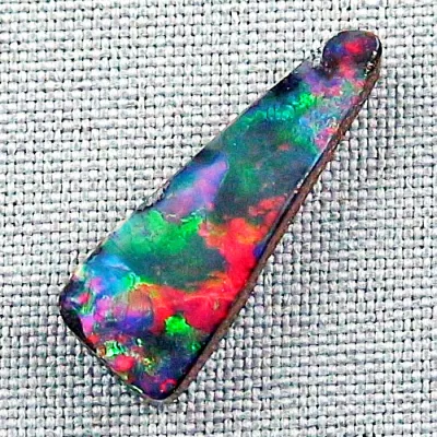 10,12 ct Boulder Opal Roter Edelstein Multicolor Schmuckstein aus Australien - Multicolor Boulder Opal 29,11 x 10,71 x 4,63 mm ​- Echte Opale online kaufen 3