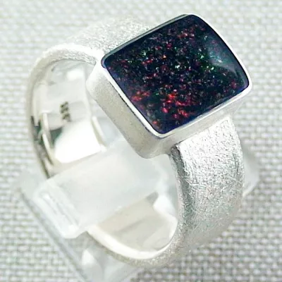 Männer Opal-Silber-Ring mit Fairy Boulder Opal 3,95 ct, Bild5