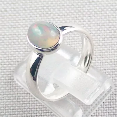 935er Opalring mit echten 1,41 ct. Welo Opal Silberring Multicolor - Opalschmuck ganz einfach und bequem online kaufen. | Echter Opalring aus Silber! 3