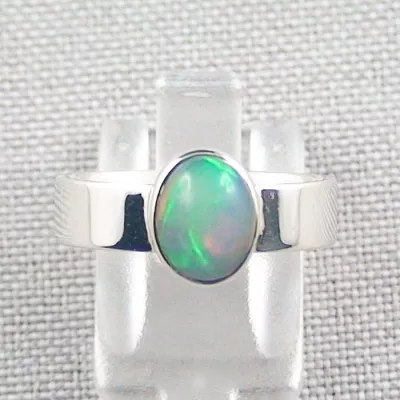 935er Opalring mit echten 1,25 ct. Welo Opal Silberring Multicolor - Opalschmuck ganz einfach und bequem online kaufen. | Mit Lichtbild-Zertifikat 1