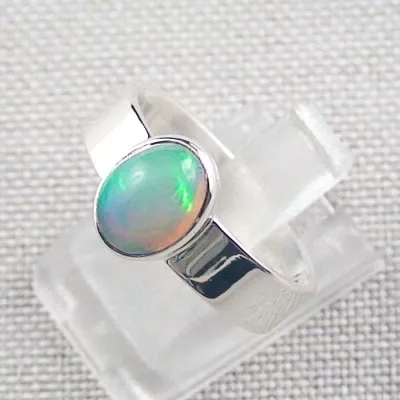 935er Opalring mit echten 1,25 ct. Welo Opal Silberring Multicolor - Opalschmuck ganz einfach und bequem online kaufen. | Mit Lichtbild-Zertifikat 2
