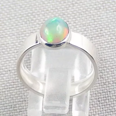 935er Opalring mit echten 1,25 ct. Welo Opal Silberring Multicolor - Opalschmuck ganz einfach und bequem online kaufen. | Mit Lichtbild-Zertifikat 4