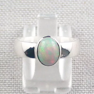 935er Opalring mit echten 0,94 ct. Welo Opal Silberring Multicolor - Opalschmuck ganz einfach und bequem online kaufen. | Echten Opalschmuck kaufen! 1