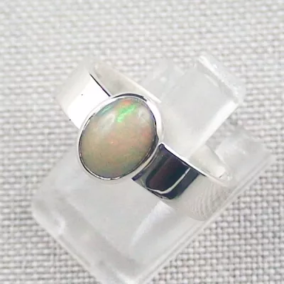 935er Opalring mit echten 1,17 ct. Welo Opal Silberring Multicolor - Opalschmuck ganz einfach und bequem kaufen. | Echter Silberschmuck mit Zertifikat. 2