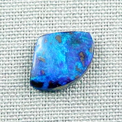 Boulder Opal 5,25 ct. aus Australien - Opale mit Zertifikat online kaufen - Blauer Multicolor Boulder Opal 17,12 x 12,76 x 3,36 mm für Opalschmuck-1