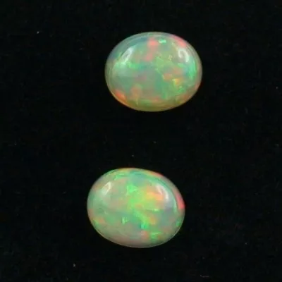 ►2,17 u. 2,13 Multicolor Welo Opal Pärchen - für Ohrringe, Bild2