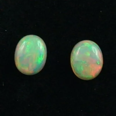 ►2,17 u. 2,13 Multicolor Welo Opal Pärchen - für Ohrringe, Bild3