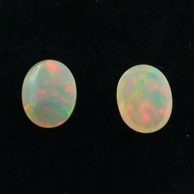 ►2,17 u. 2,13 Multicolor Welo Opal Pärchen - für Ohrringe, Bild5
