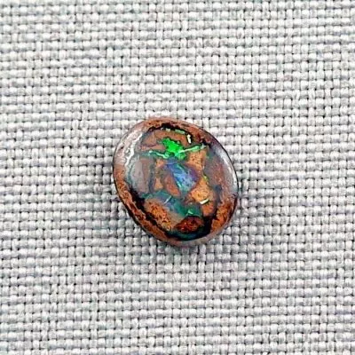 Echter 2,76 ct. Koroit Boulder Opal aus Australien mit Zertifikat - Grün Türkiser Multicolor Opalstein 10,59 x 8,89 x 3,63 mm für Opalschmuck 6