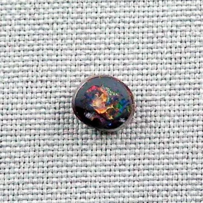 Echter Koroit Boulder Opal 1,78 ct. aus Australien mit Zertifikat online kaufen - Multicolor Koroit Boulder Opal 8,23 x 7,31 x 2,84 mm für Opalschmuck 2