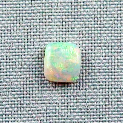  2,06 ct White Opal Multicolor Edelstein Lightning Ridge Australien - Opal mit Zertifikat für Opalschmuck | 8,58 x 7,77 x 3,15 mm - Opalschmuck