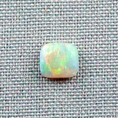  2,06 ct White Opal Multicolor Edelstein Lightning Ridge Australien - Opal mit Zertifikat für Opalschmuck | 8,58 x 7,77 x 3,15 mm - Opalschmuck 6