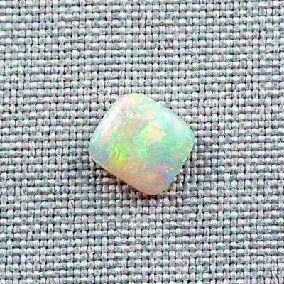  2,06 ct White Opal Multicolor Edelstein Lightning Ridge Australien - Opal mit Zertifikat für Opalschmuck | 8,58 x 7,77 x 3,15 mm - Opalschmuck 8