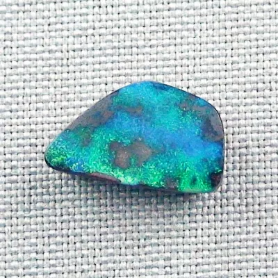 Echter Boulder Opal 7,97 ct. aus Australien - Opale mit Zertifikat online kaufen - Blau Grüner Boulder Opal 17,34 x 10,62 x 5,06 mm ​für Opalschmuck 1