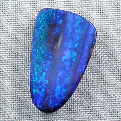 34,70 ct Boulder Opal Blau Grüner Multicolor Schmuckstein aus Australien - Multicolor Boulder Opal 33,90 x 20,73 x 5,88 mm - Echte Opale online kaufen! 5