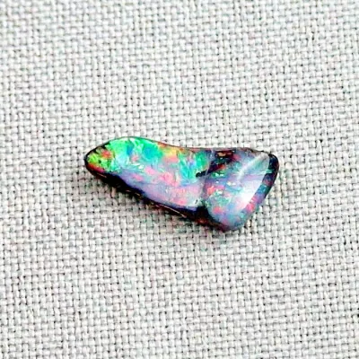 Echter Boulder Opal 4,96 ct. Regenbogen Vollopal aus Australien mit Zertifikat – Absolutes brillantes Multicolor mit Neonfarben – Boulderopal Stein 6