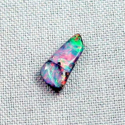 Echter Boulder Opal 4,96 ct. Regenbogen Vollopal aus Australien mit Zertifikat – Absolutes brillantes Multicolor mit Neonfarben – Boulderopal Stein 8