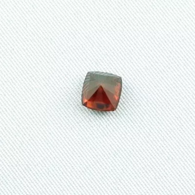 Roter 1,93 ct Granat Garnet im Kissen Schliff - Edelsteine mit Zertifikat online kaufen! - Schöner Rhodolite 6,43 x 6,83 x 5,21 mm - Schöner Edelstein