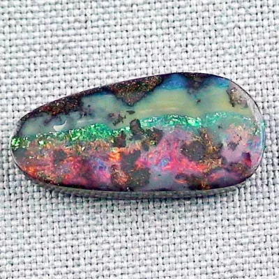 13,62 ct Boulder Opal Opalstein Edelstein Regenbogen Multicolor | Opale mit Zertifikat online kaufen | Regenbogen Boulder Opal 26,74 x 13,19 x 3,93 mm1