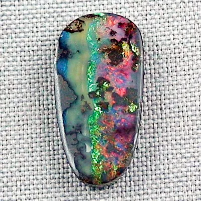13,62 ct Boulder Opal Opalstein Edelstein Regenbogen Multicolor | Opale mit Zertifikat online kaufen | Regenbogen Boulder Opal 26,74 x 13,19 x 3,93 mm5