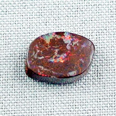 Koroit Boulder Opal 10,64 ct. aus Australien - Opale mit Zertifikat online kaufen - Multicolor Boulder Opal 18,38 x 13,44 x 4,81 mm für Opalschmuck-7