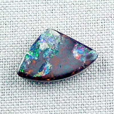 Koroit Boulder Opal 10,81 ct. aus Australien - Opale mit Zertifikat online kaufen - Multicolor Boulder Opal 21,69 x 14,12 x 4,67 mm  für Opalschmuck-5