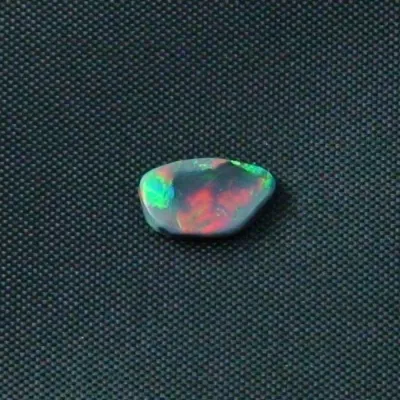 ►Echter 0,41 ct Semi Black Opal Blauer Vollopal [Mit Zertifikat] - Opal für Opalring - 1