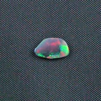 ►Echter 0,41 ct Semi Black Opal Blauer Vollopal [Mit Zertifikat] - Opal für Opalring - 4