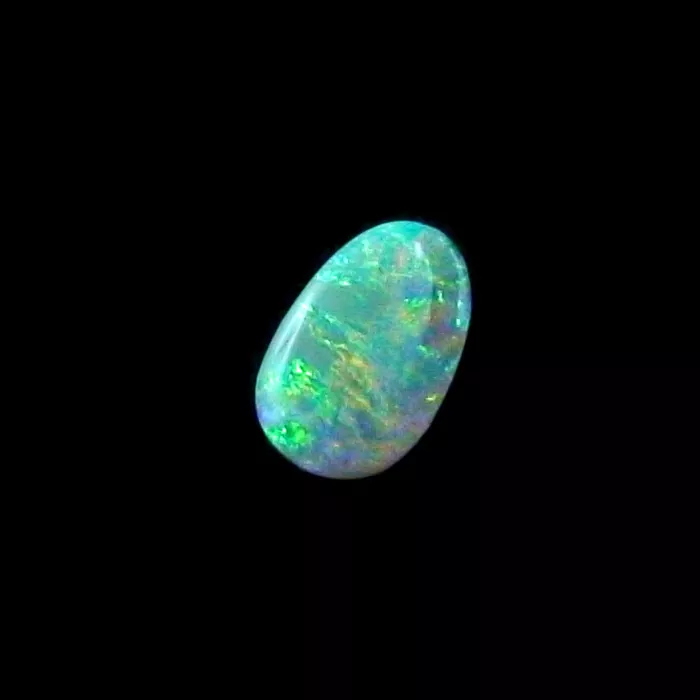 Lightning Ridge Black Crystal Opal 0,97 ct Multicolor Grüner Vollopal