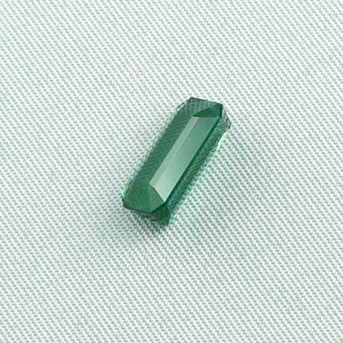 3,81 ct Turmalin Grüner Verdelith Emerald Cut Edelstein Schmuckstein