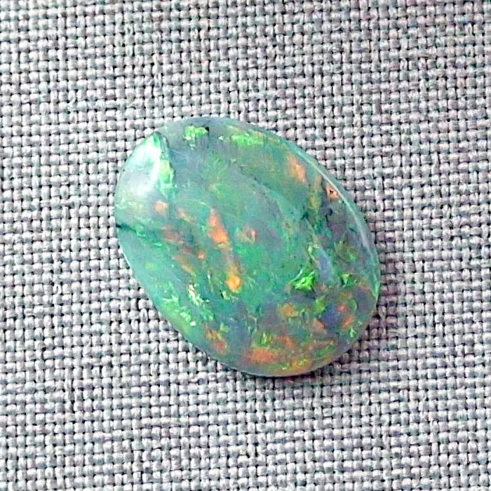 7,08 ct Black Crystal Picture Opal Multicolor Lightning Ridge Vollopal