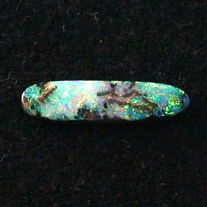 2,34 ct Boulder Opal 18,83 x 4,75 x 2,69 mm Opalstein Multicolor