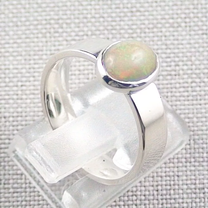 935er Silberring mit 1,17 ct. Welo Opal Opalring Damenring