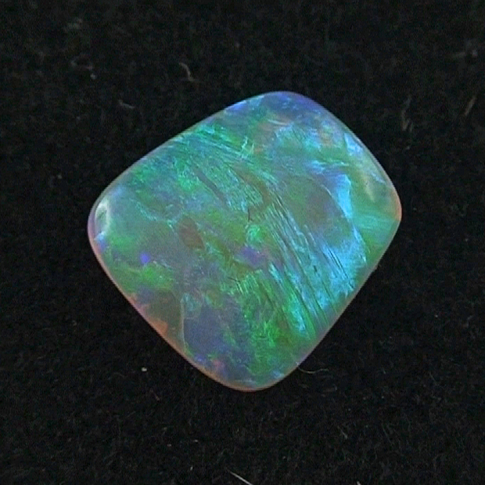 Black Crystal Opal 3,02 ct. 12,06 x 11,24 x 3,29 mm Blau Grün Türkis