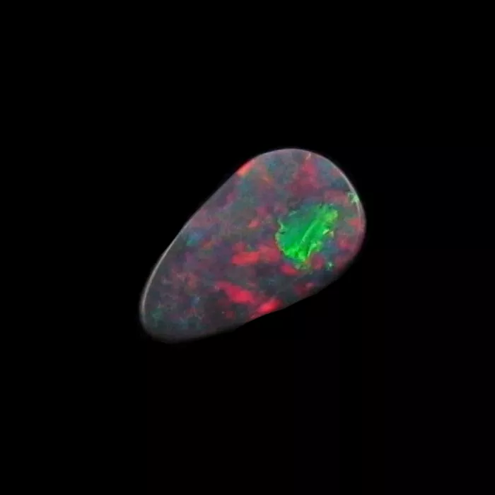 2,34 ct Semi Black Opal Schmuckstein Edelstein Lightning Ridge - Australien