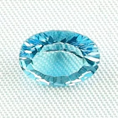 🦚 2,64 ct Blautopas Swiss Blue Custom Oval Cut Blauer Edelstein