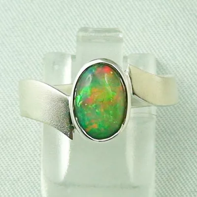 Massiver Sterling Silberring mit 1,12 ct Welo Opal