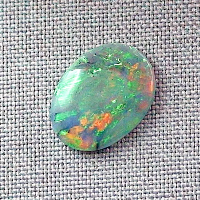 7,08 ct Black Crystal Picture Opal Multicolor Lightning Ridge Vollopal