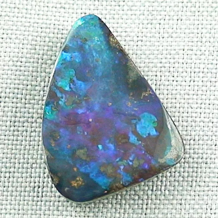 25,48 ct electric blau grüner Boulder Opal Edelstein